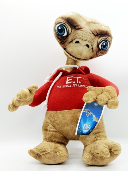 E.T. Der Außerirdische Plüsch ca. 40cm mit bedrucktem Pullover