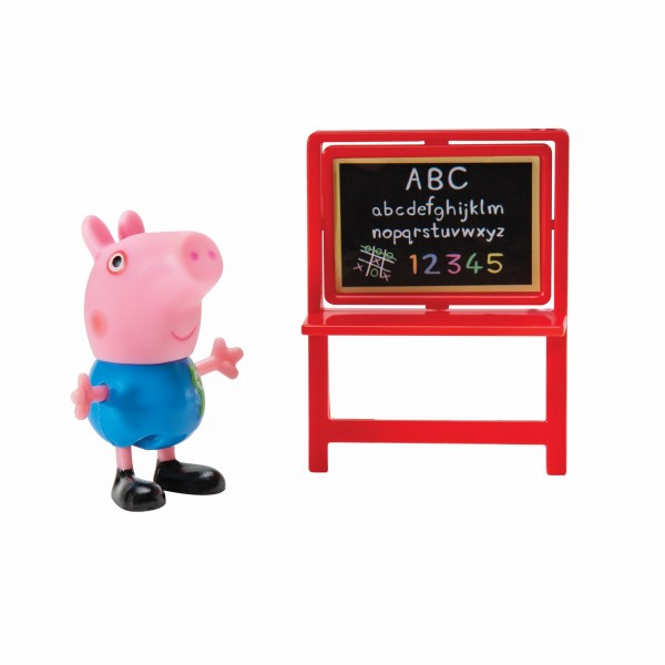 Peppa Pig Spielset Schulzeit mit George Spielfigur mit Zubehör PEP0665