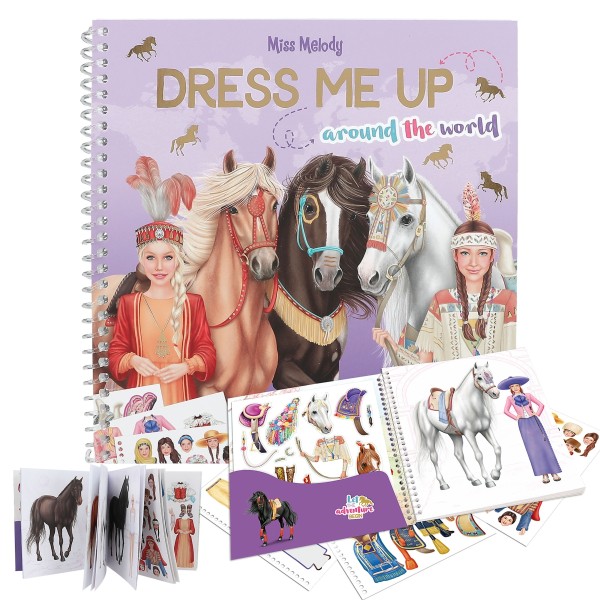 Depesche 12431 Pferd Miss Melody Dress Me Up Around The World Stickerbuch