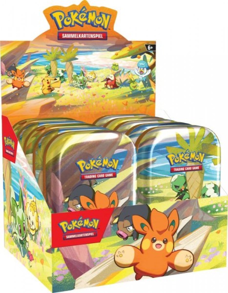 Pokémon Mini-Tin-Box Paldea-Freunde mit 2 Boosterpacks, Stickerbogen und mehr