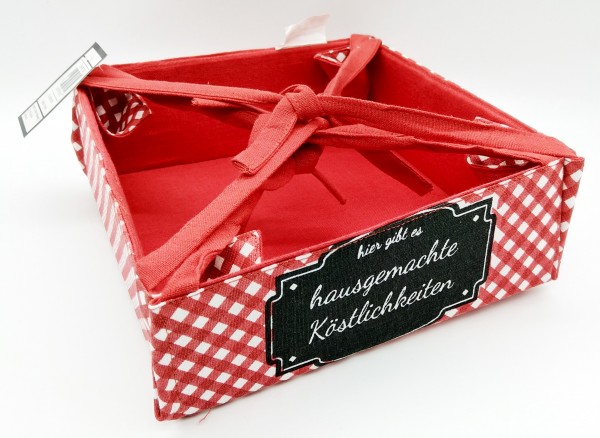 Geschenkbox Klappbox "Hausgemachte Köstlichkeiten" ca. 20x20 cm