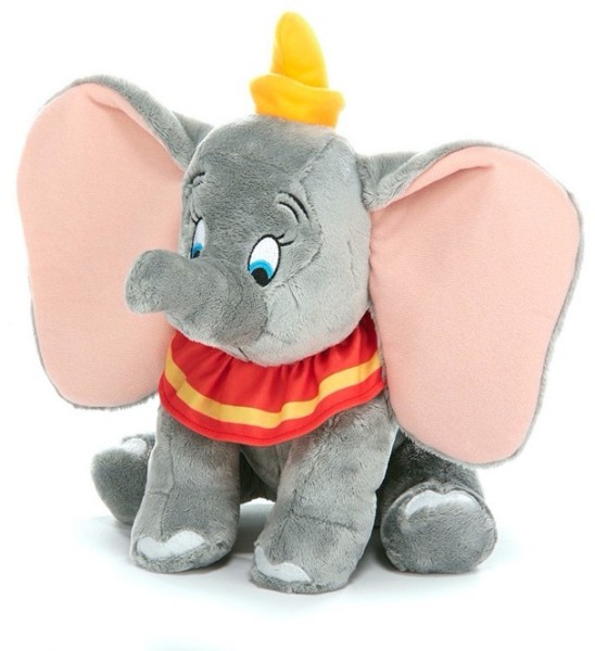 Disney Dumbo ca. 30cm grau Plüsch Kuscheltier Elefant mit Mütze