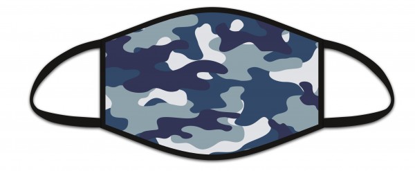 Hergo 9718 Mund-Nasen-Maske Behelfsmaske Camouflage blau