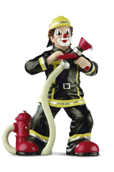 Gilde 35407 Feuerwehr Clown Kunstharz Dekofigur 15cm Dekoration