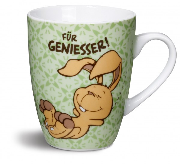 Nici 37224 Porzellantasse Hase Ralf Rabbit für Genießer Kaffetasse Teetasse