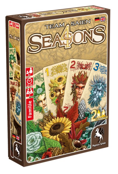 4 Seasons spannendes, schnelles Kartenspiel für 2 Spieler Pegasus 18281G