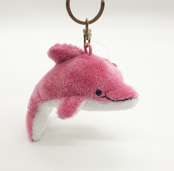 Nici 26309 Schlüsselanhänger Delphin Delfin rosa 10cm Plüsch