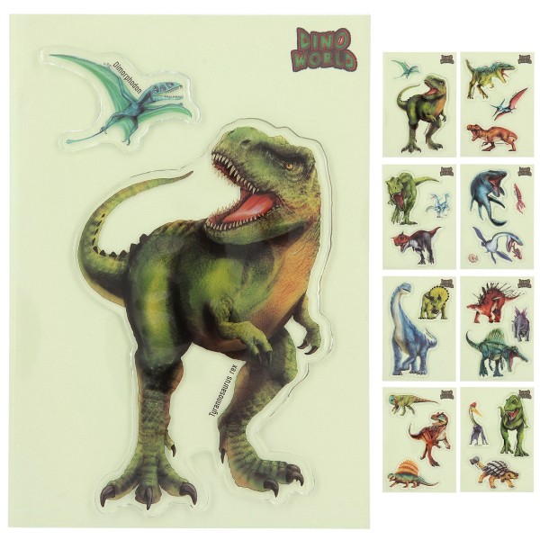 Depesche 11396 DINO WORLD Glibbies Dinosaurier Glibbie-Sticker-Spaß
