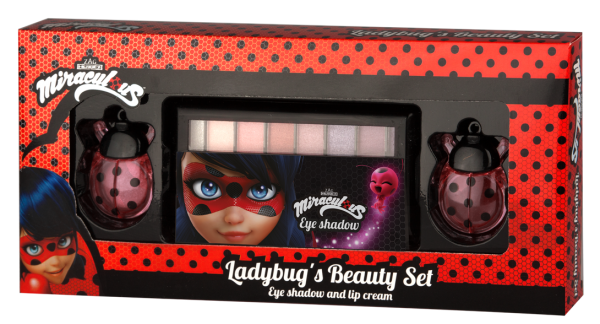 Miraculous Ladybug's Beauty Set Lidschatten & Lippencreme für Mädchen vegan