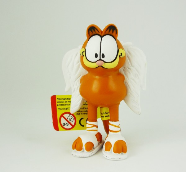 Garfield Figur Engel ca 7cm aus Kunststoff handbemalt PLA66003