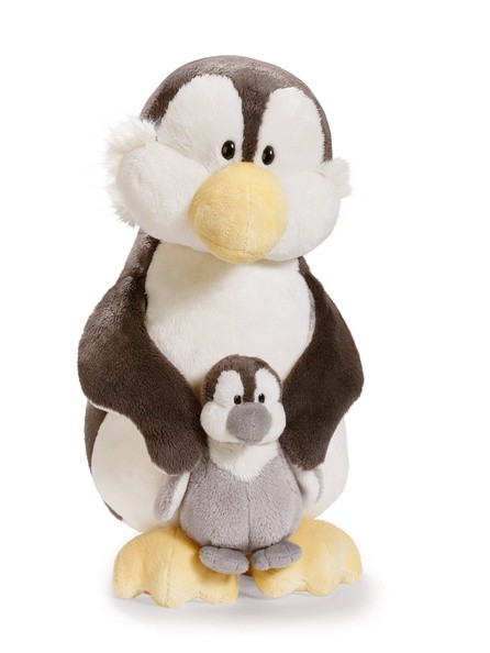 Kuscheltier Pinguin klein von Nici im Ballon verpackt. Stofftier
